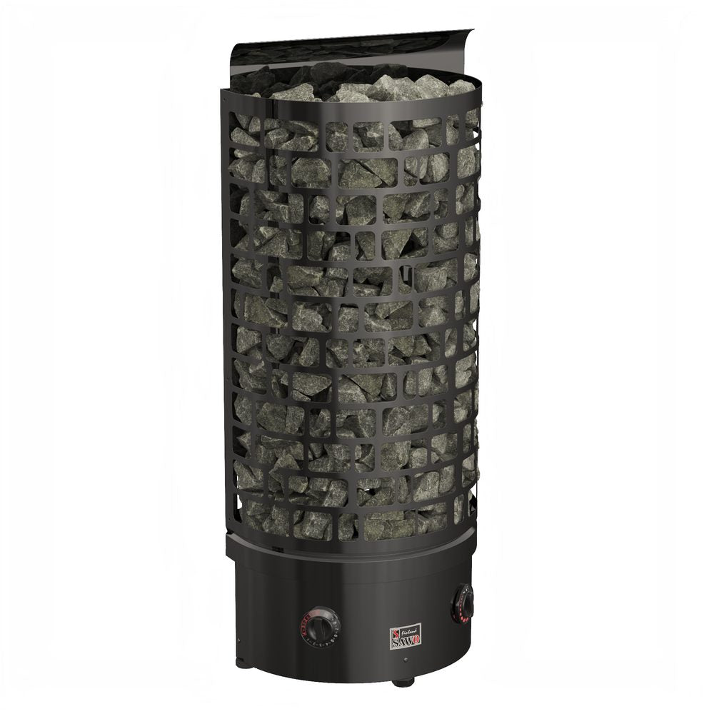 SAWO Electric Sauna Heater Tower Aries Wall Black 3P-1P