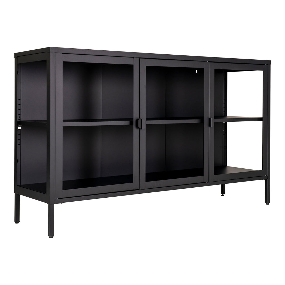 House Nordic Brisbane skänk – svart, 140 × 40 × 85 cm