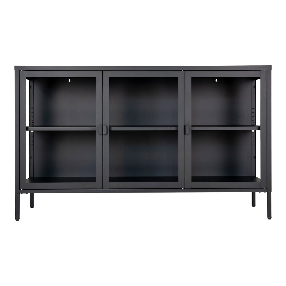 House Nordic Brisbane skänk – svart, 140 × 40 × 85 cm