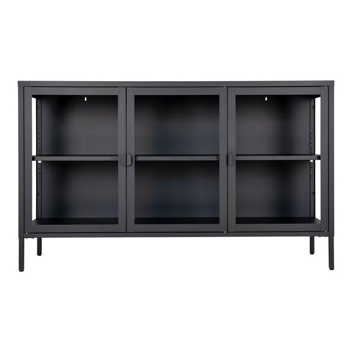 House Nordic Brisbane skänk – svart, 140 × 40 × 85 cm