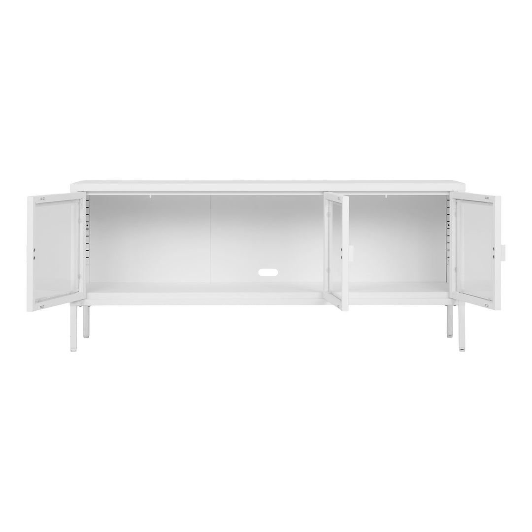 House Nordic Brisbane tv-bänk – vit, 130 × 40 × 55 cm