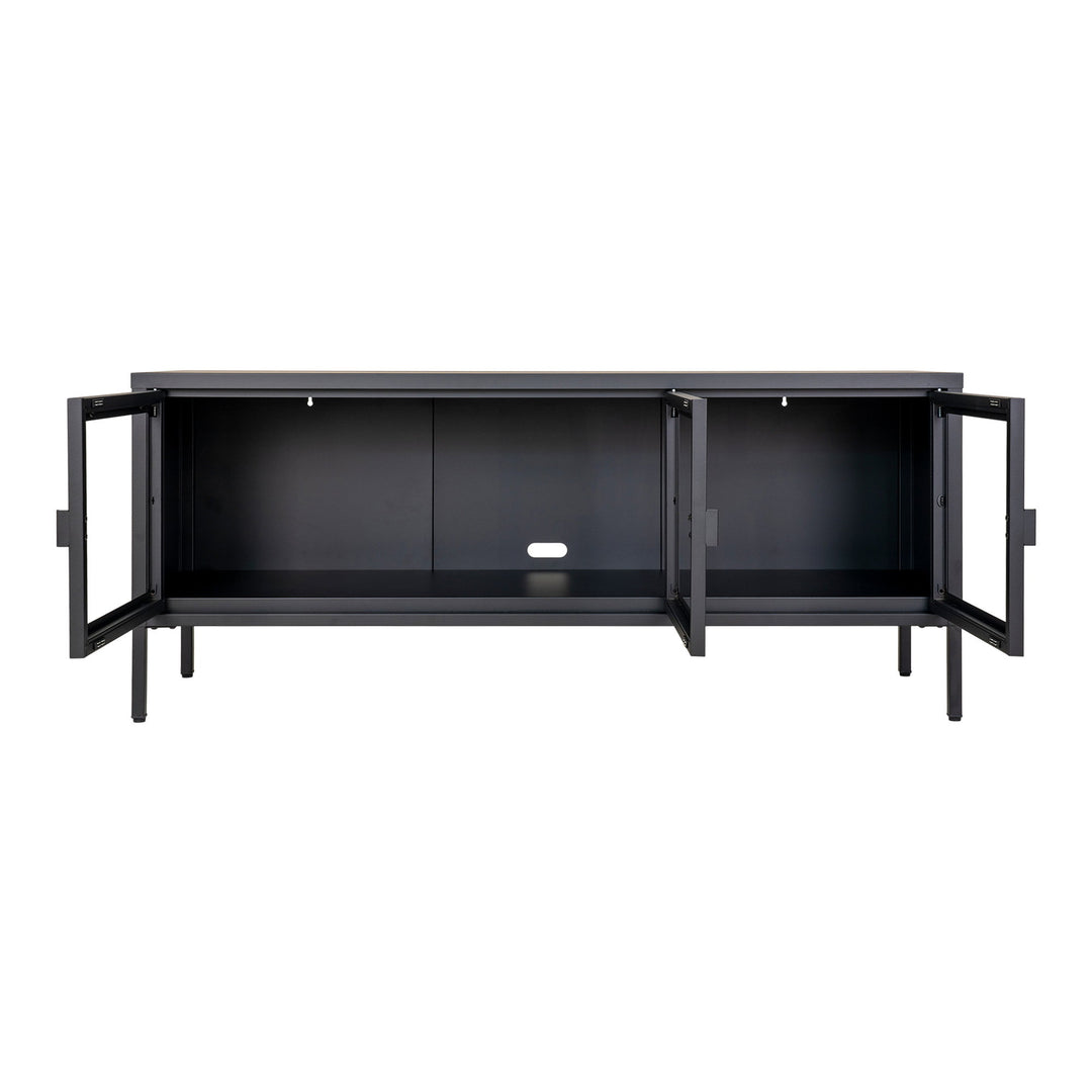 House Nordic Brisbane tv-bänk – svart, 130 × 40 × 55 cm