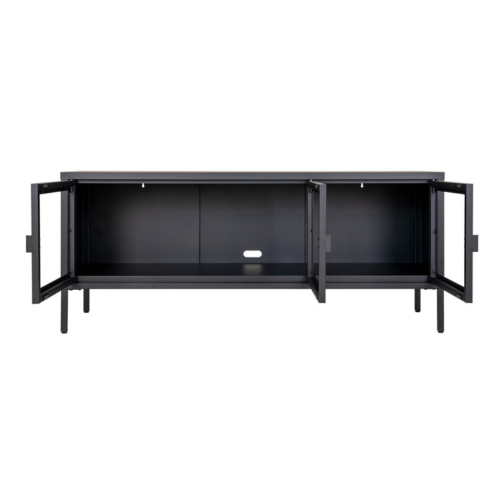 House Nordic Brisbane tv-bänk – svart, 130 × 40 × 55 cm