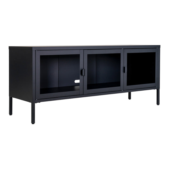 House Nordic Brisbane tv-bänk – svart, 130 × 40 × 55 cm