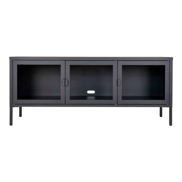 House Nordic Brisbane tv-bänk – svart, 130 × 40 × 55 cm