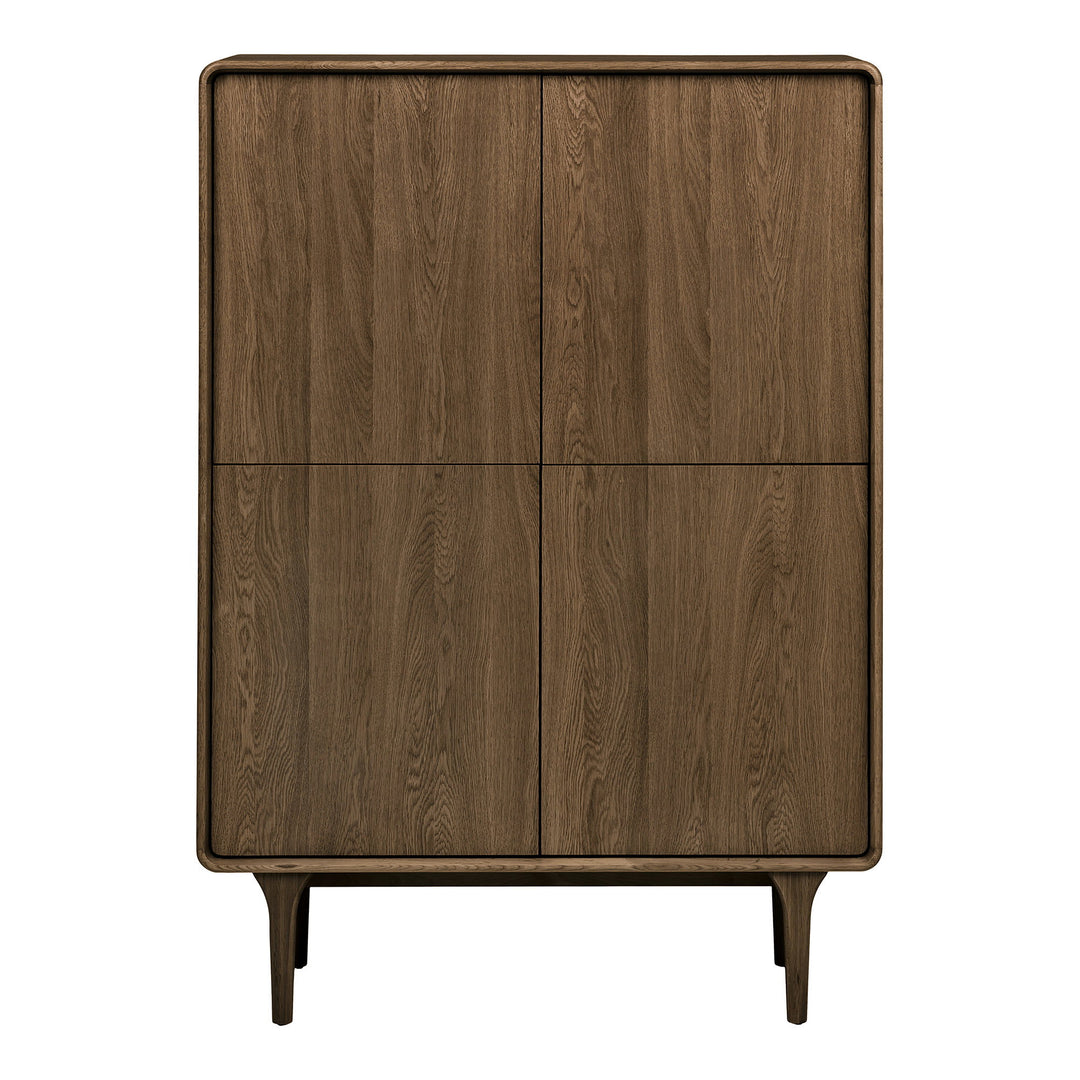 House Nordic Darwin skåp – mörkbrun, 100 × 40 × 140 cm