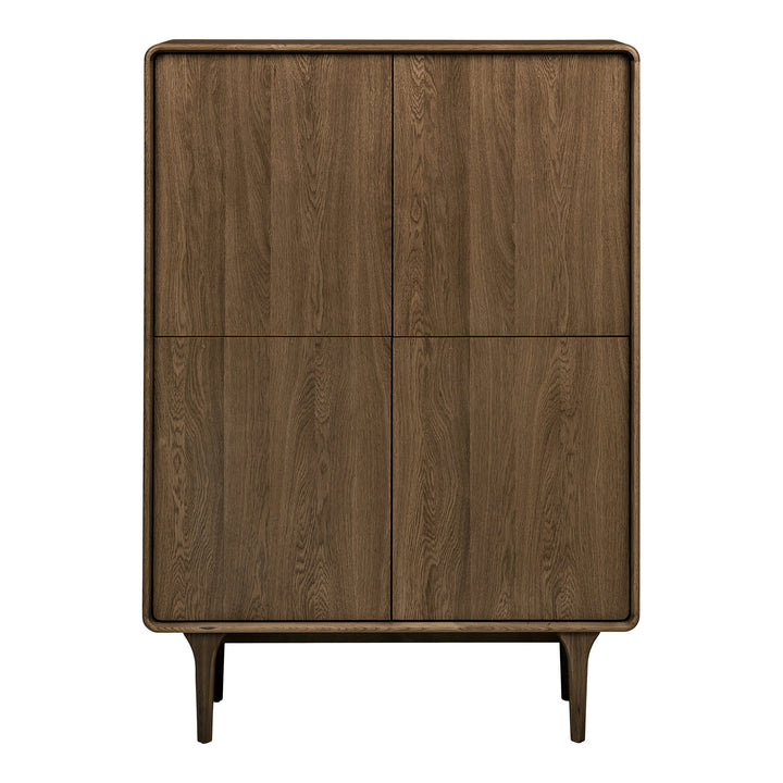 House Nordic Darwin skåp – mörkbrun, 100 × 40 × 140 cm