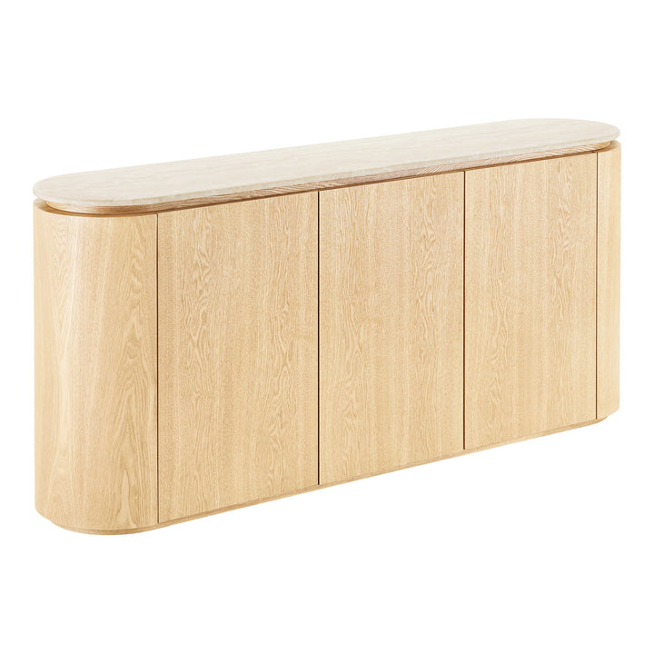 House Nordic Larvik sideboard i natur och off-white