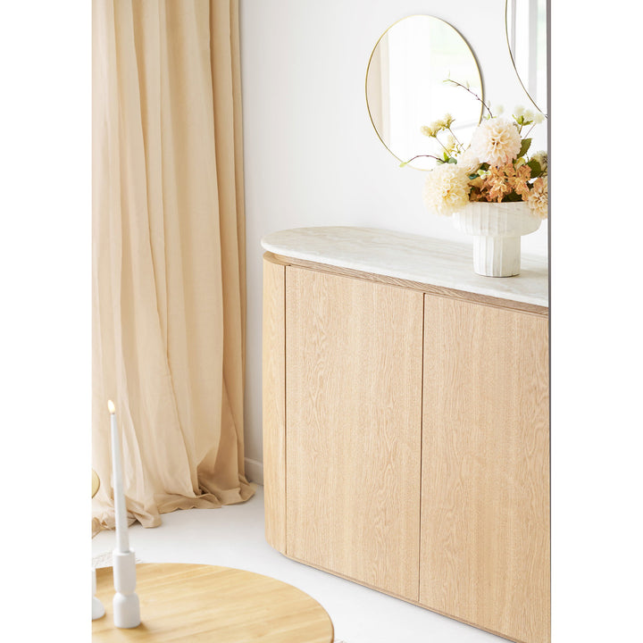House Nordic Larvik sideboard i natur och off-white