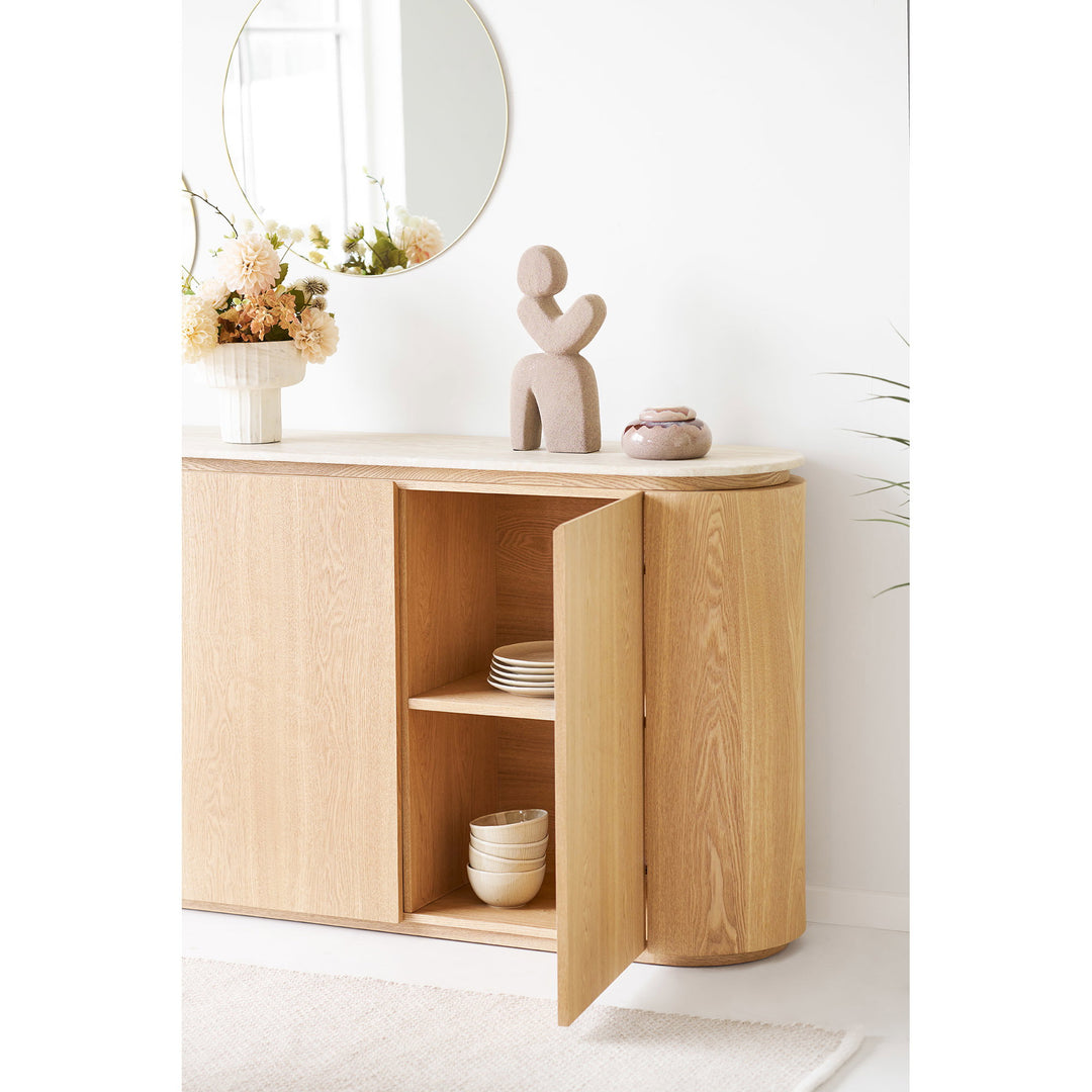 House Nordic Larvik sideboard i natur och off-white