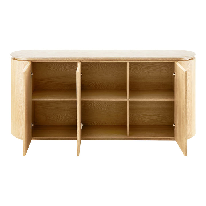 House Nordic Larvik sideboard i natur och off-white