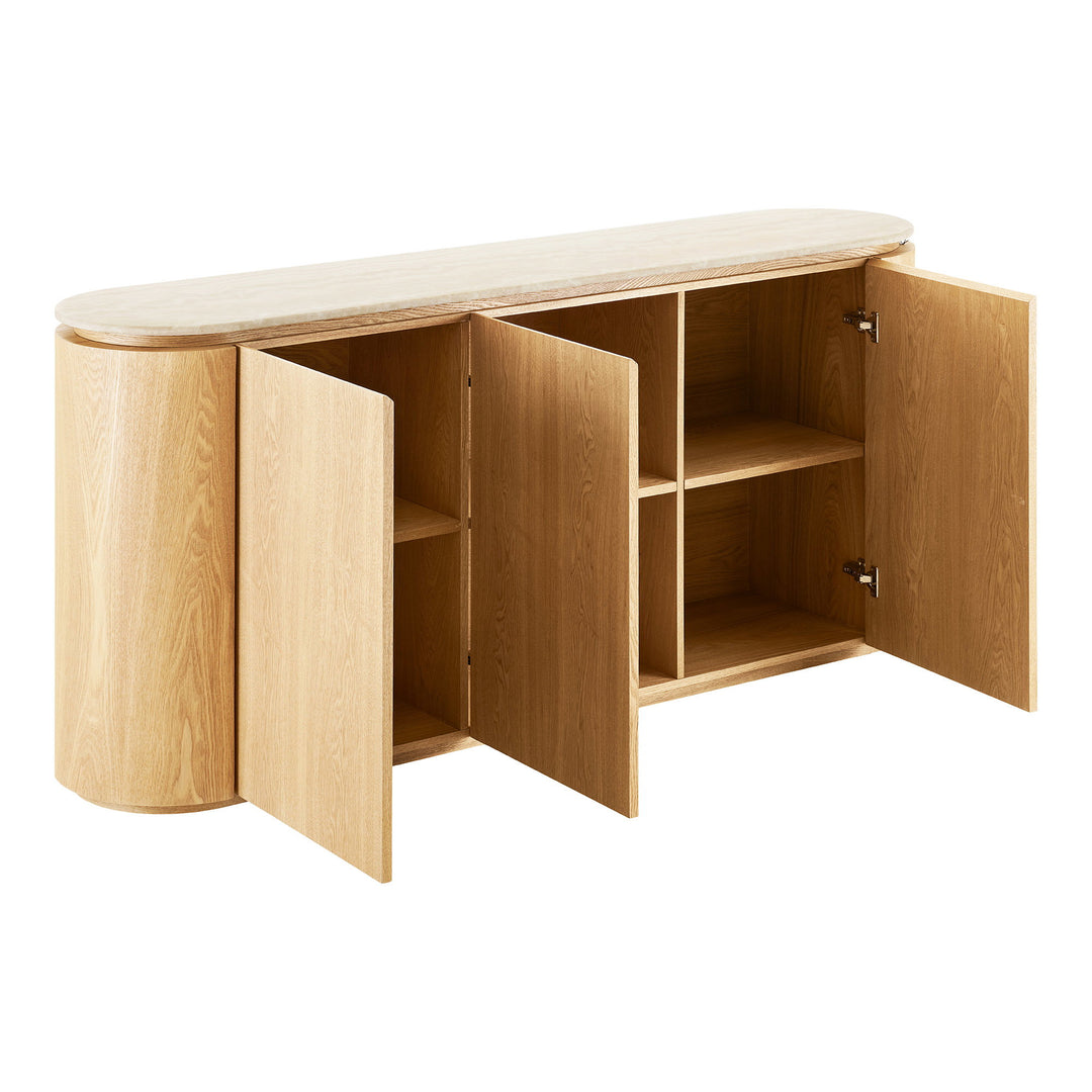 House Nordic Larvik sideboard i natur och off-white