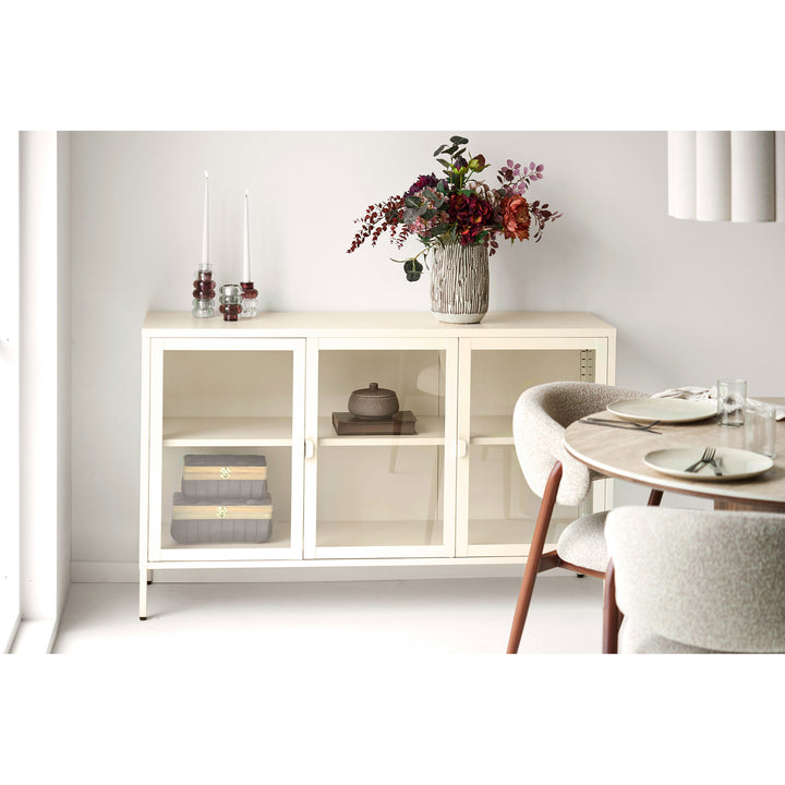 House Nordic Brisbane skänk – offwhite, 140 × 40 × 85 cm