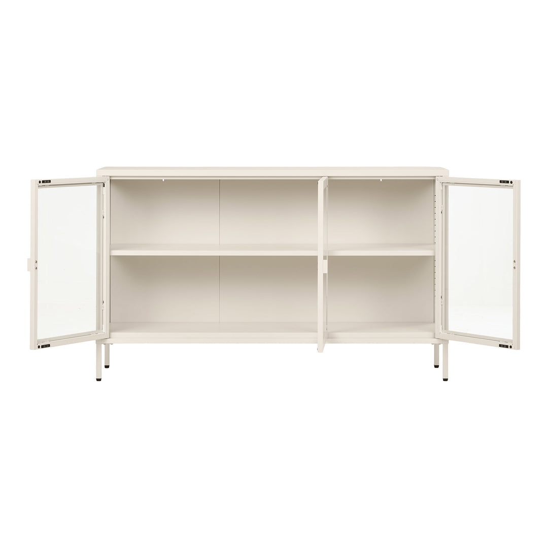House Nordic Brisbane skänk – offwhite, 140 × 40 × 85 cm