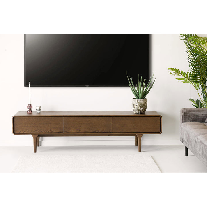 House Nordic Darwin tv-bänk – mörkbrun, 180 × 45 × 45 cm