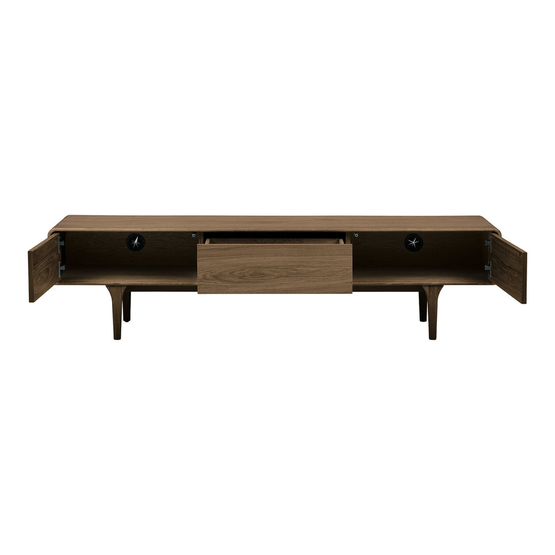 House Nordic Darwin tv-bänk – mörkbrun, 180 × 45 × 45 cm
