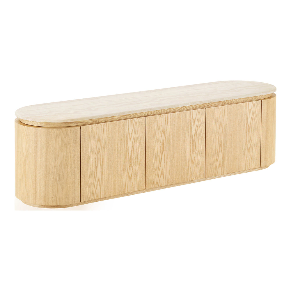House Nordic Larvik TV-bänk i natur och off-white