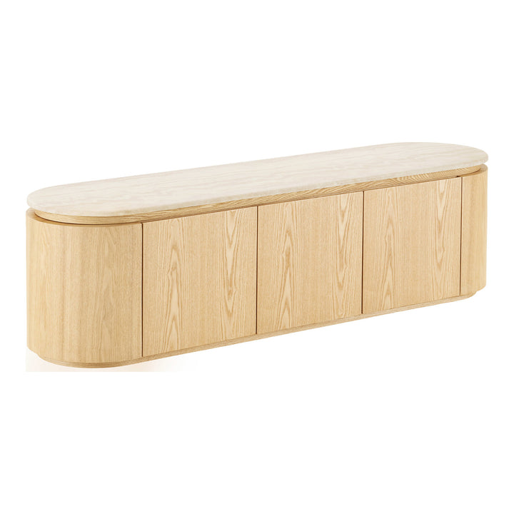 House Nordic Larvik TV-bänk i natur och off-white