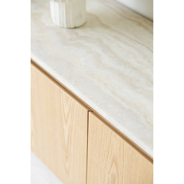 House Nordic Larvik TV-bänk i natur och off-white