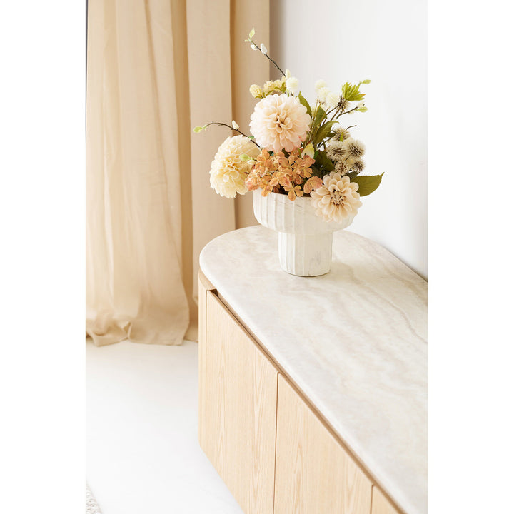 House Nordic Larvik TV-bänk i natur och off-white