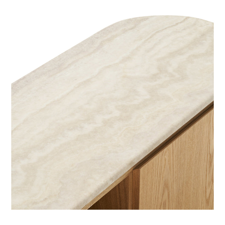 House Nordic Larvik TV-bänk i natur och off-white