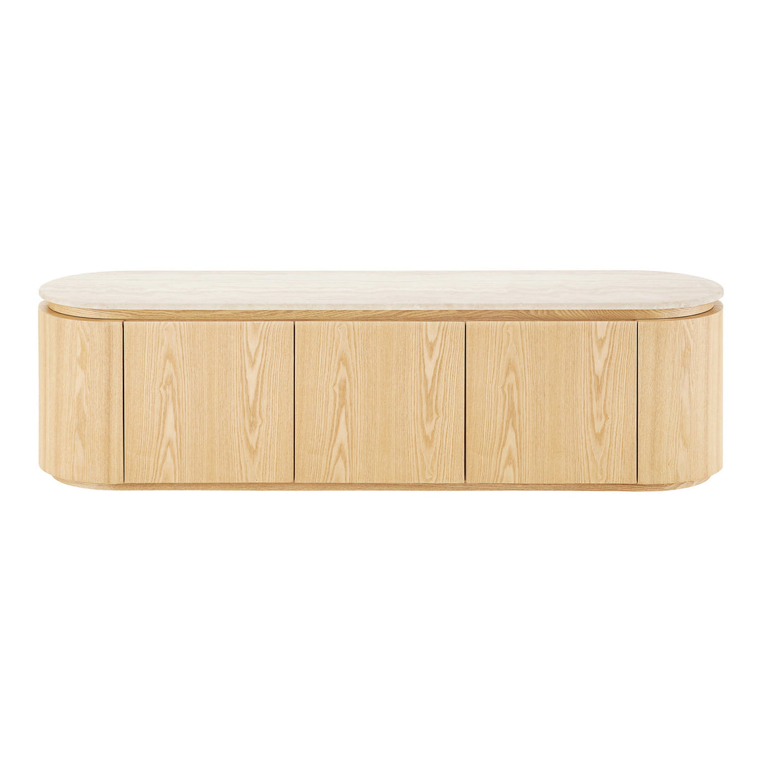 House Nordic Larvik TV-bänk i natur och off-white