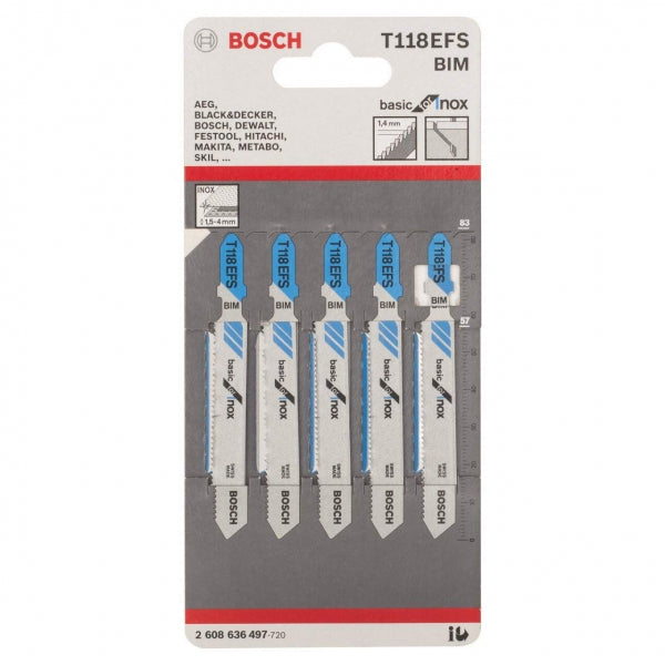 Bosch Sticksågsblad T118EFS 3-pack