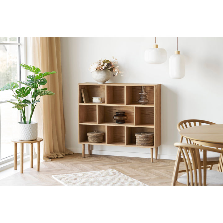 House Nordic Oshawa bokhylla 112×30×104,5 cm – natur