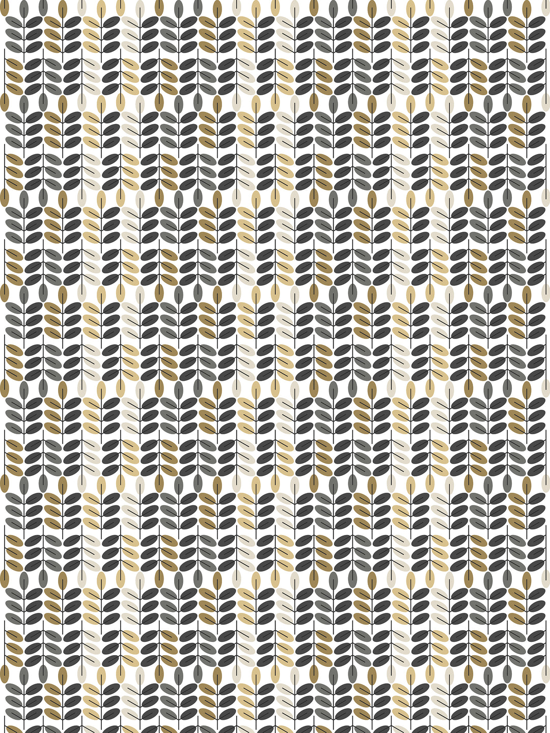 Arvidssons Textil Bladiblad metervara i guld