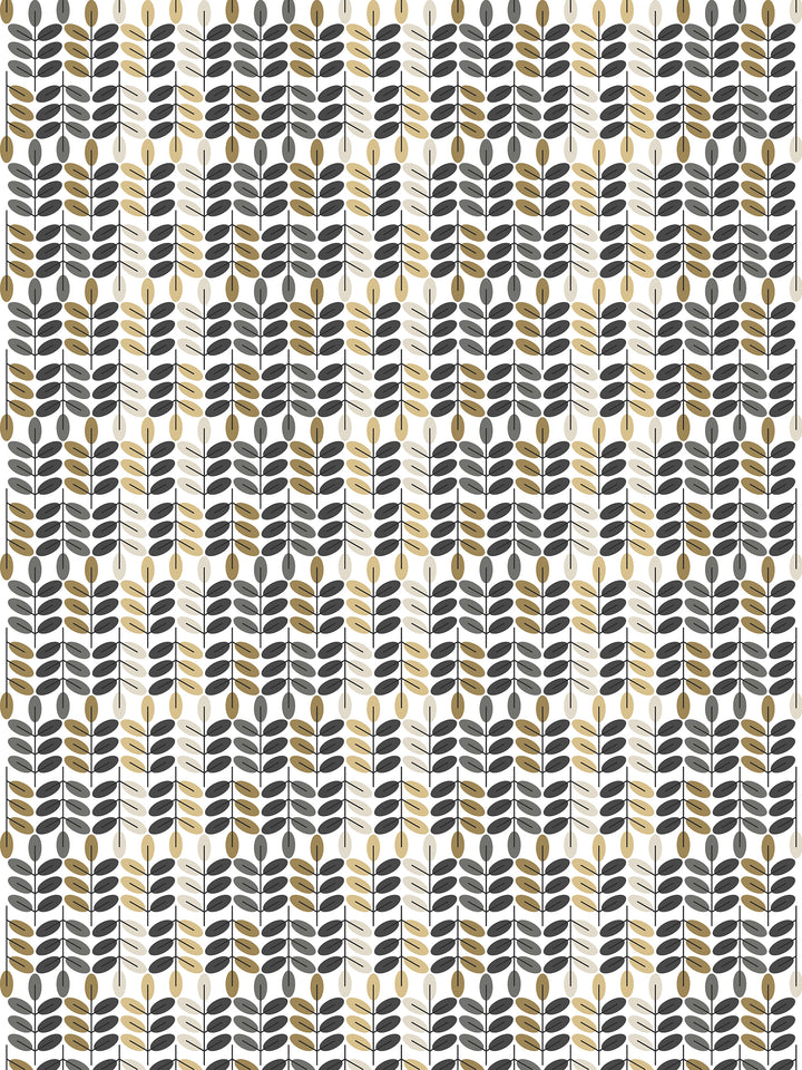 Arvidssons Textil Bladiblad metervara i guld