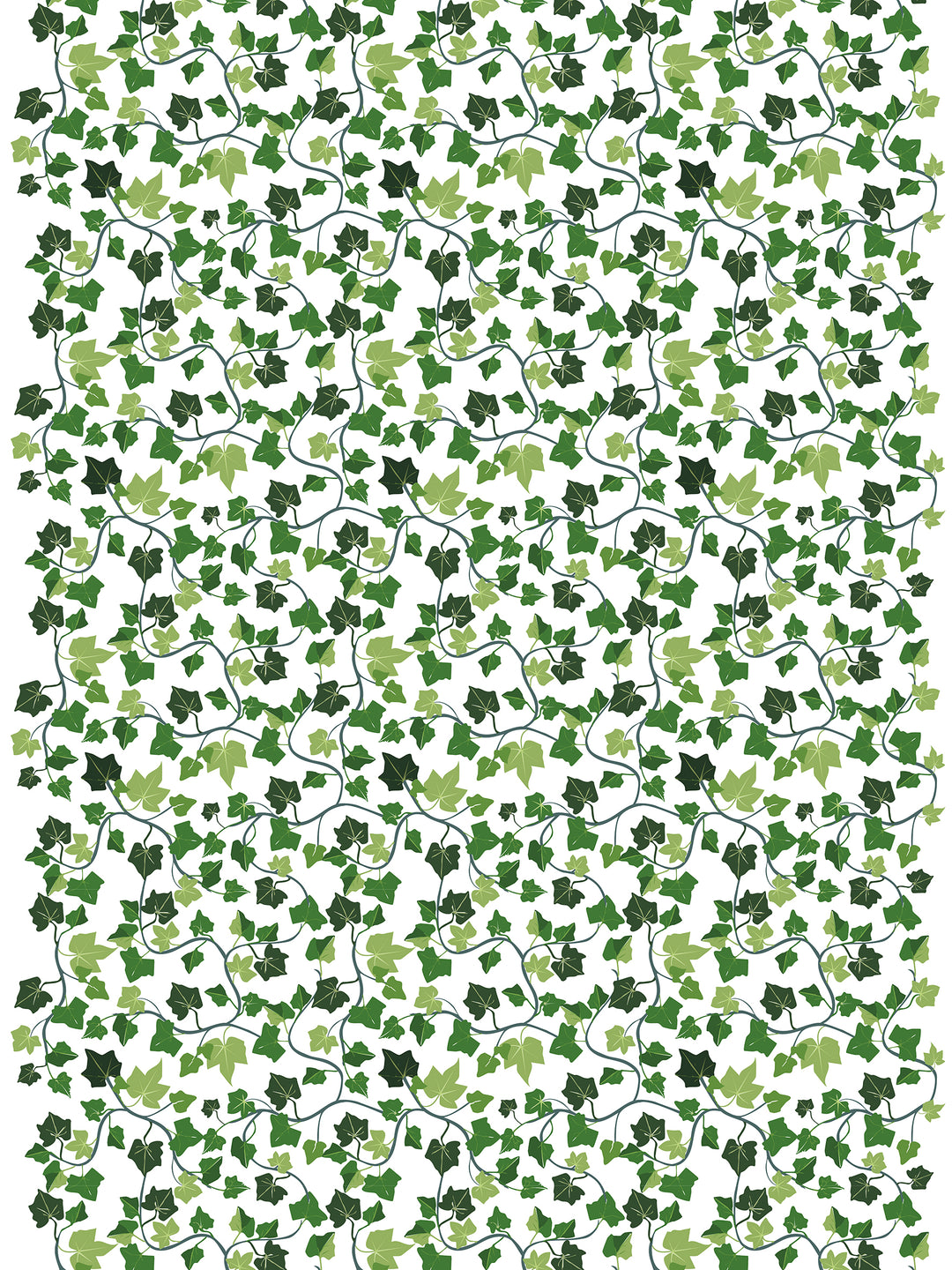 Arvidssons Textil Murgröna metervara i vit och grön