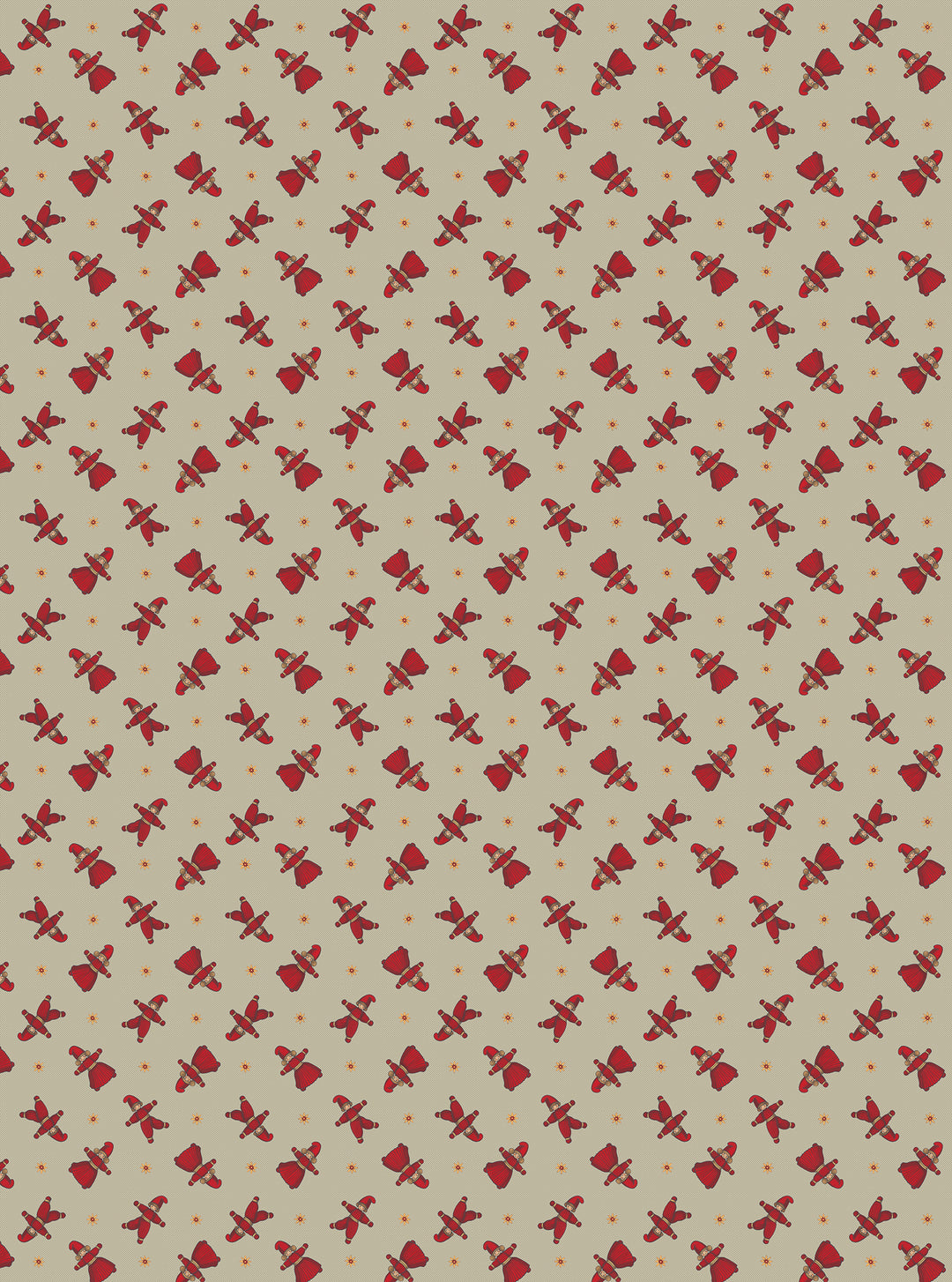 Arvidssons Textil Garnnissar Culla metervara i rött