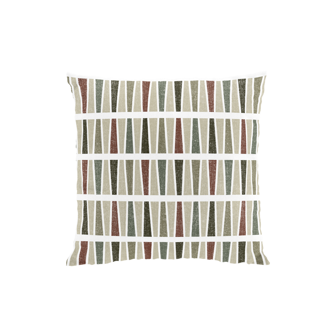 Arvidssons Textil Raster kuddfodral i brun