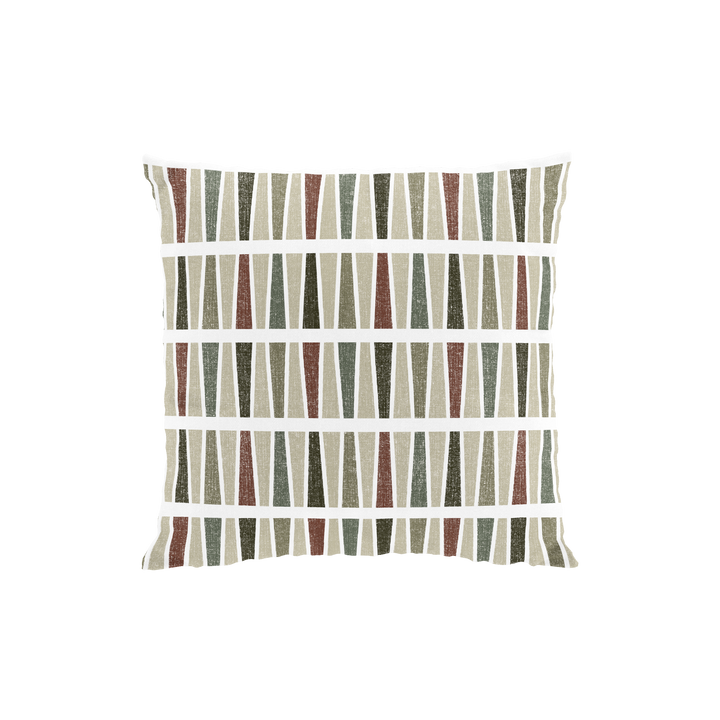 Arvidssons Textil Raster kuddfodral i brun