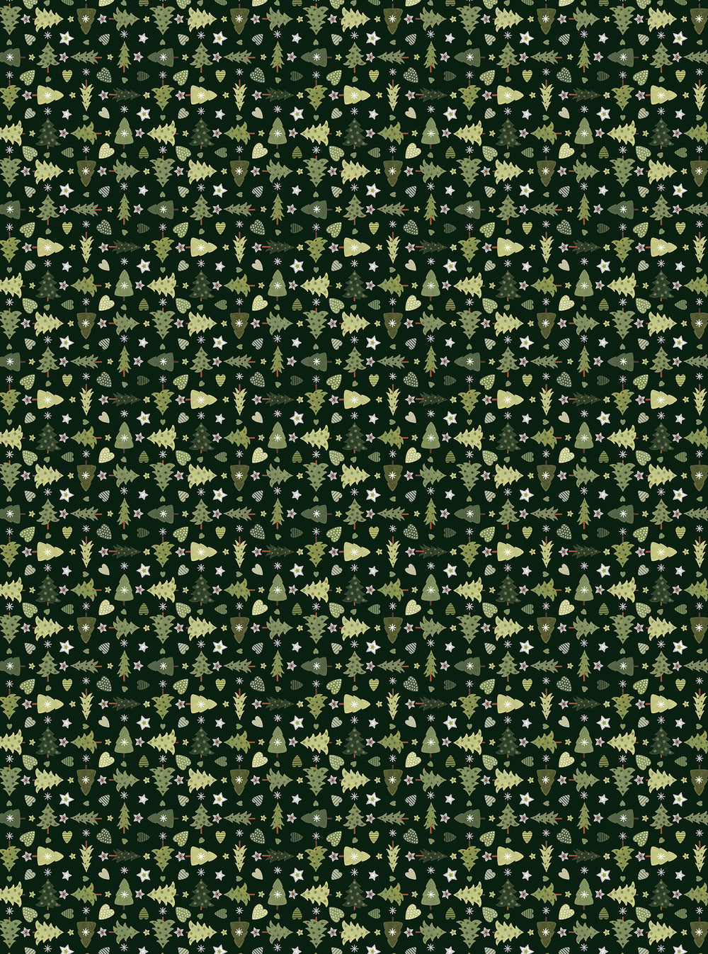 Arvidssons Textil Granåsen metervara i mörkgrönt