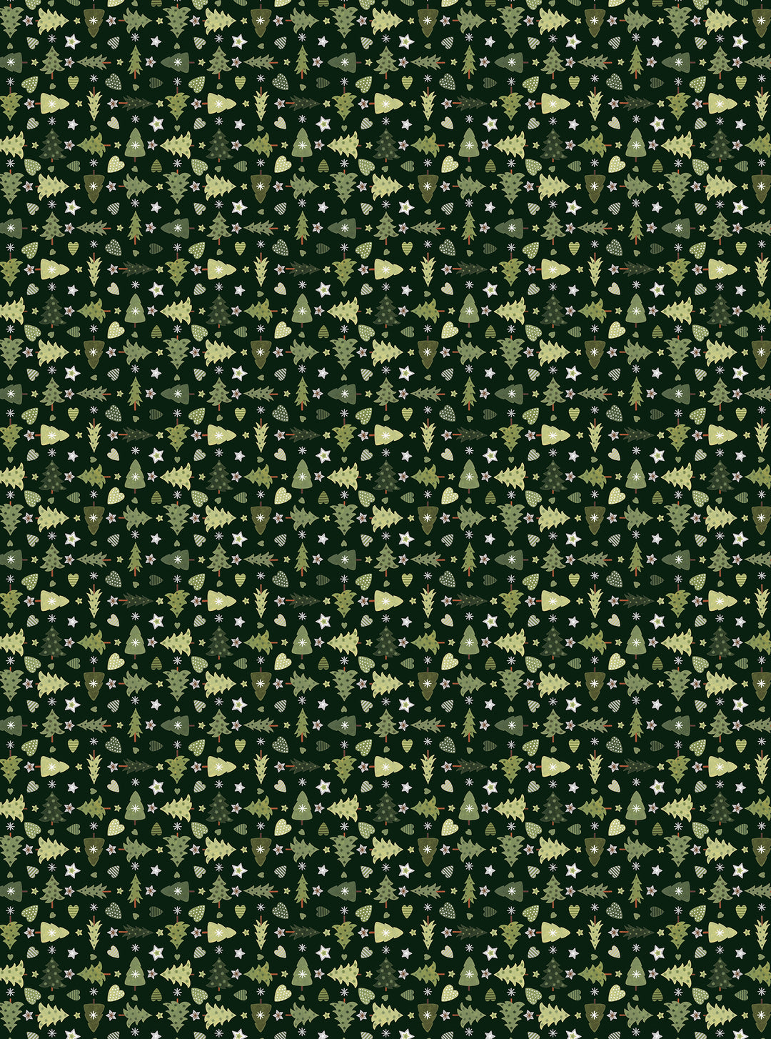 Arvidssons Textil Granåsen metervara i mörkgrönt
