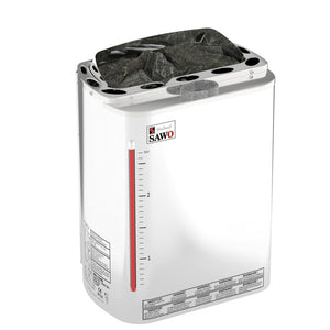 SAWO Electric Sauna Heater Stainless Steel Combi Mini Premium NS with 1kW Steam Generator 3P-1P