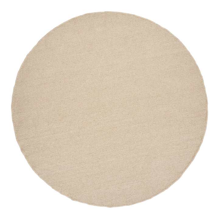 House Nordic Bela handvävd matta i beige – rund