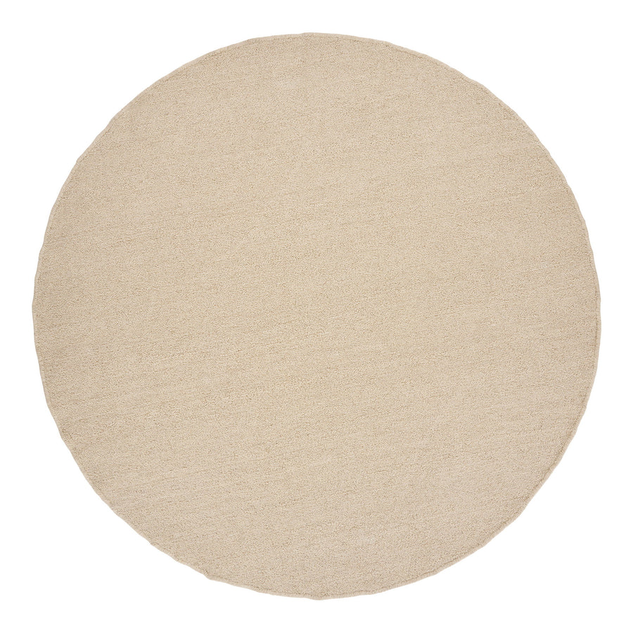 House Nordic Bela handvävd matta i beige – rund