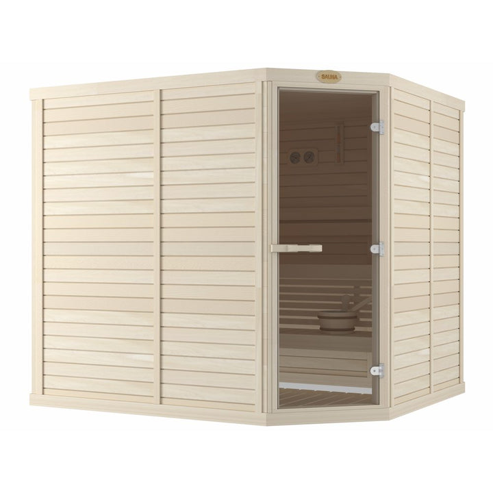 SAWO Indoor Sauna Standard Aspen corner