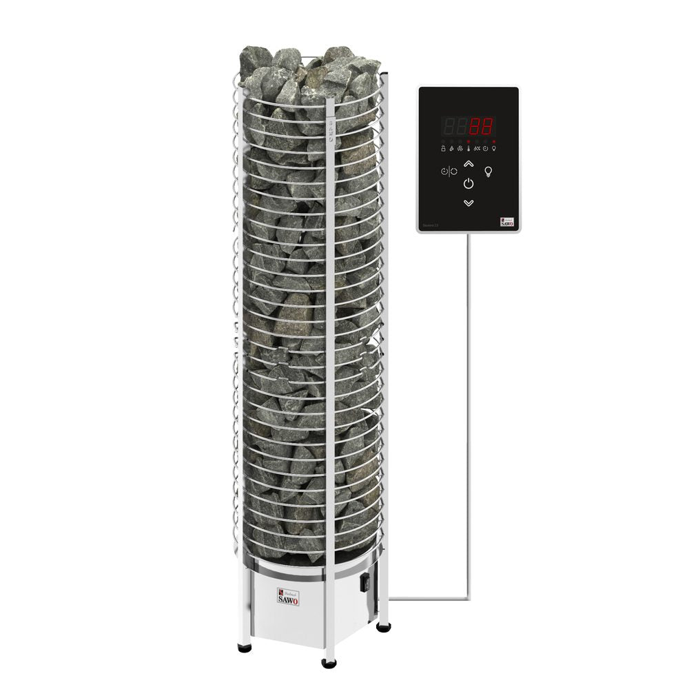 SAWO Electric Sauna Heater Tower Round 3P-1P