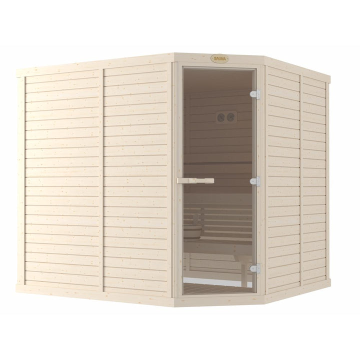 SAWO Indoor Sauna Standard Spruce Corner