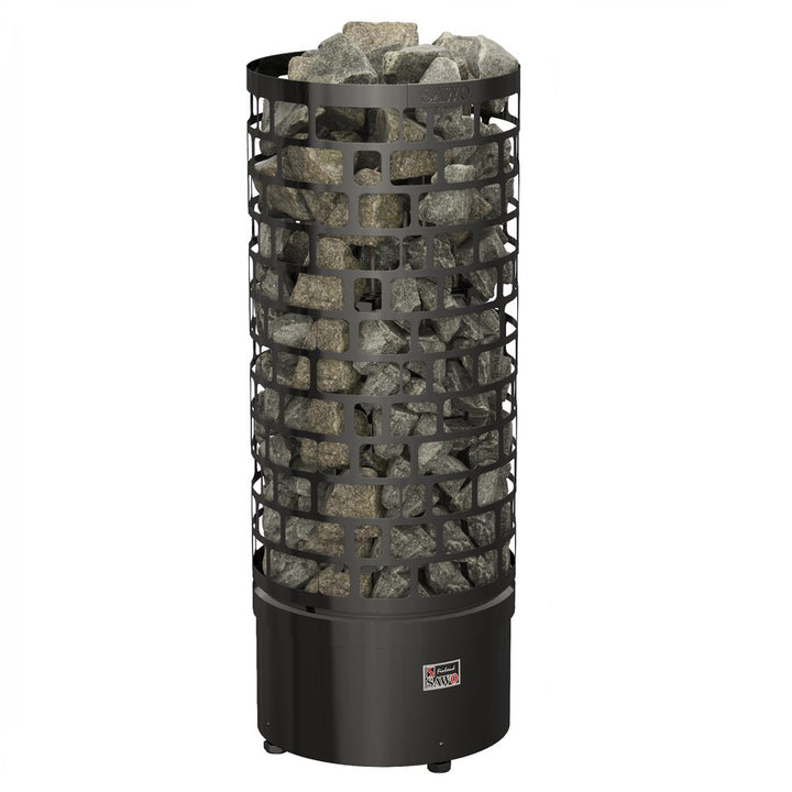 SAWO Electric Sauna Heater Tower Aries round black 3P-1P