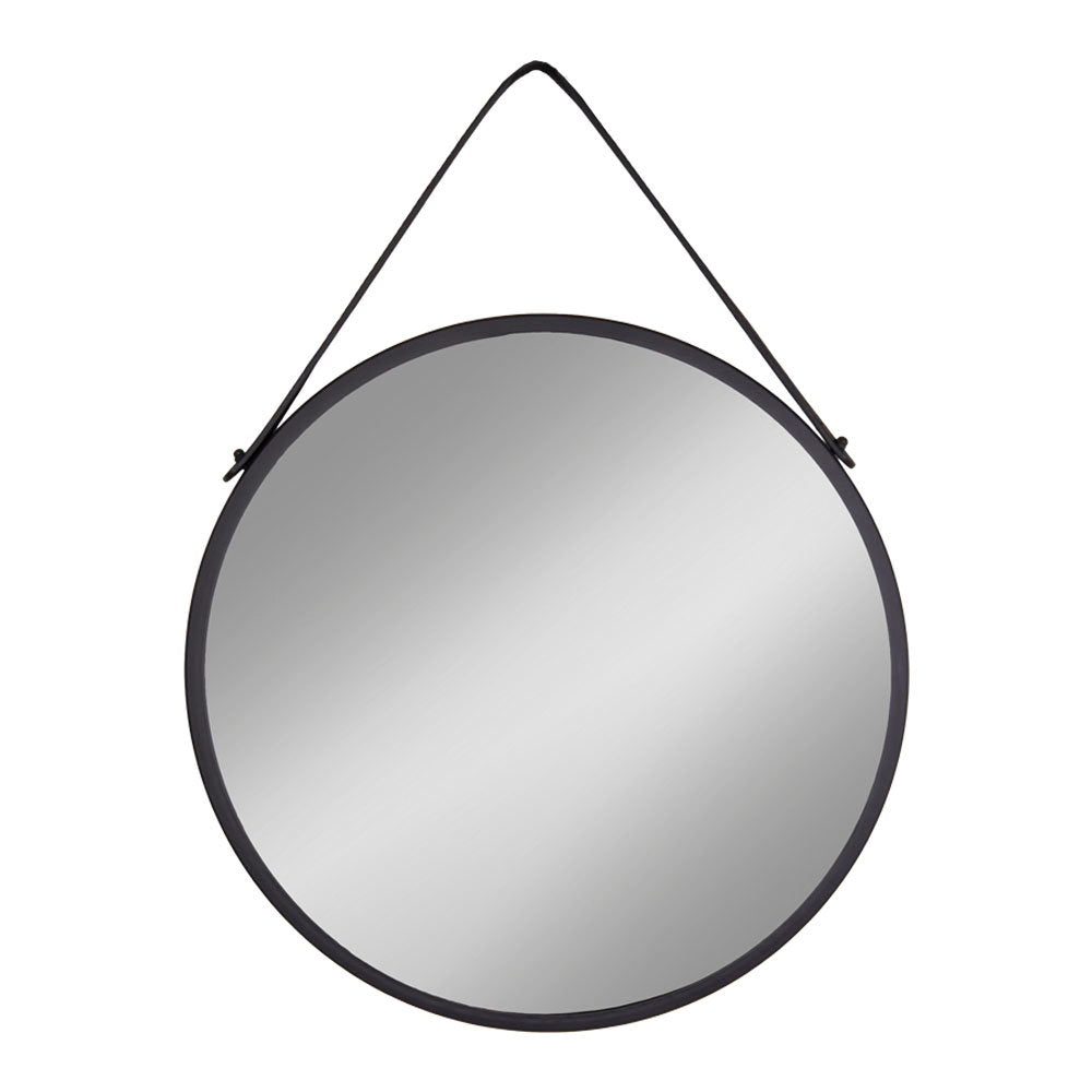 House Nordic Trapani rund spegel svart Ø60 cm