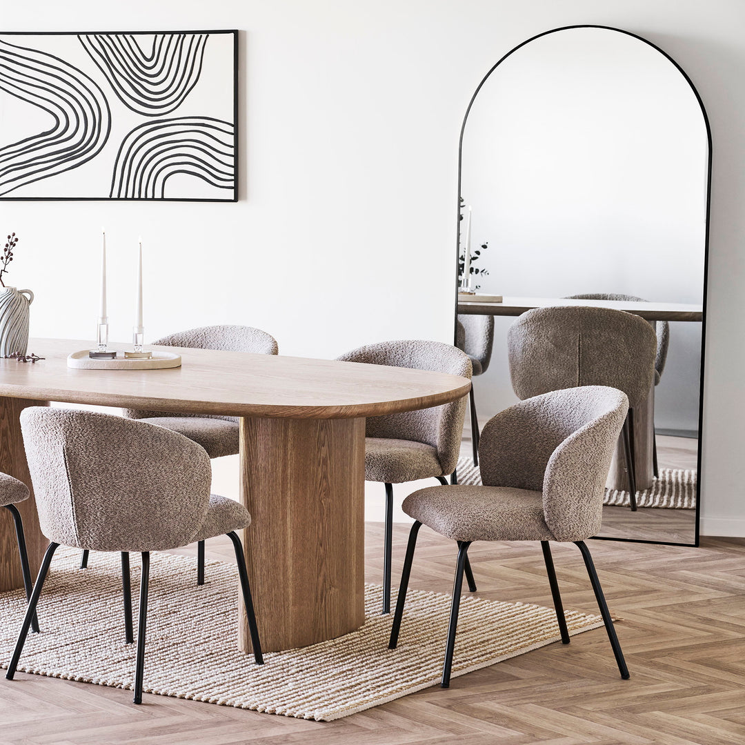 House Nordic Madrid väggspegel svart