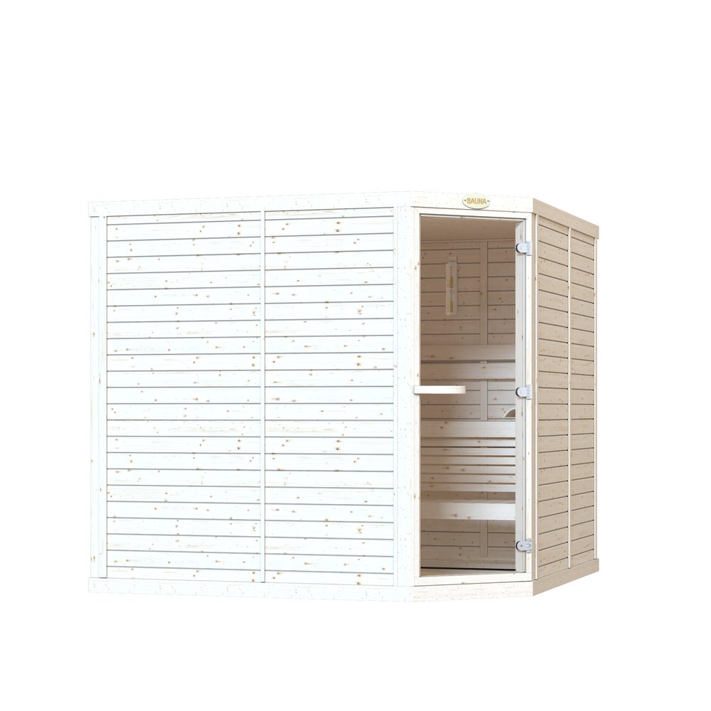 SAWO Indoor Sauna Standard Spruce Corner