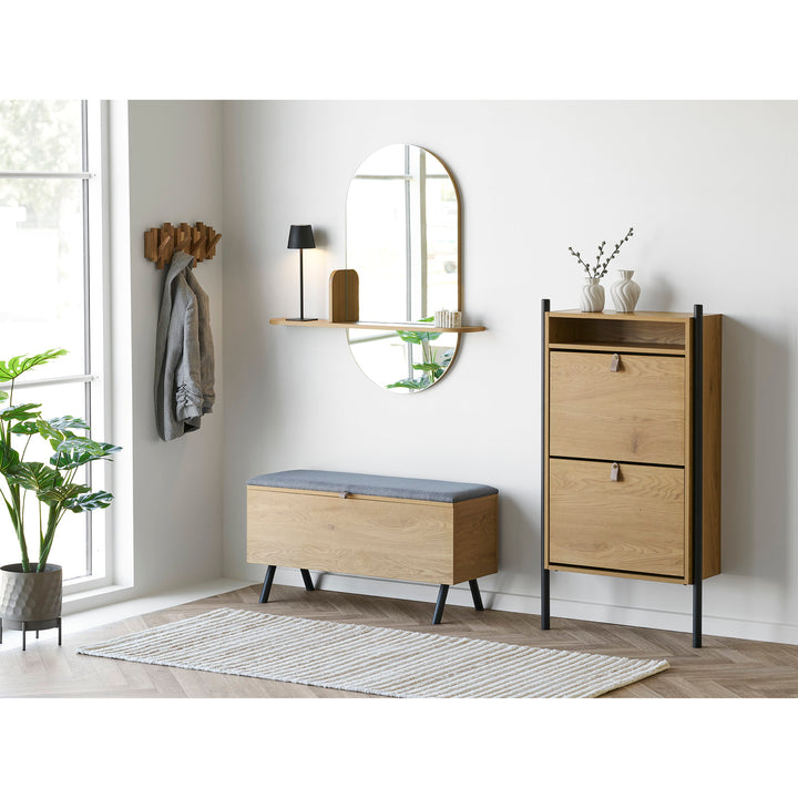 House Nordic Barco skoskåp 62×26×118 cm – ek-look