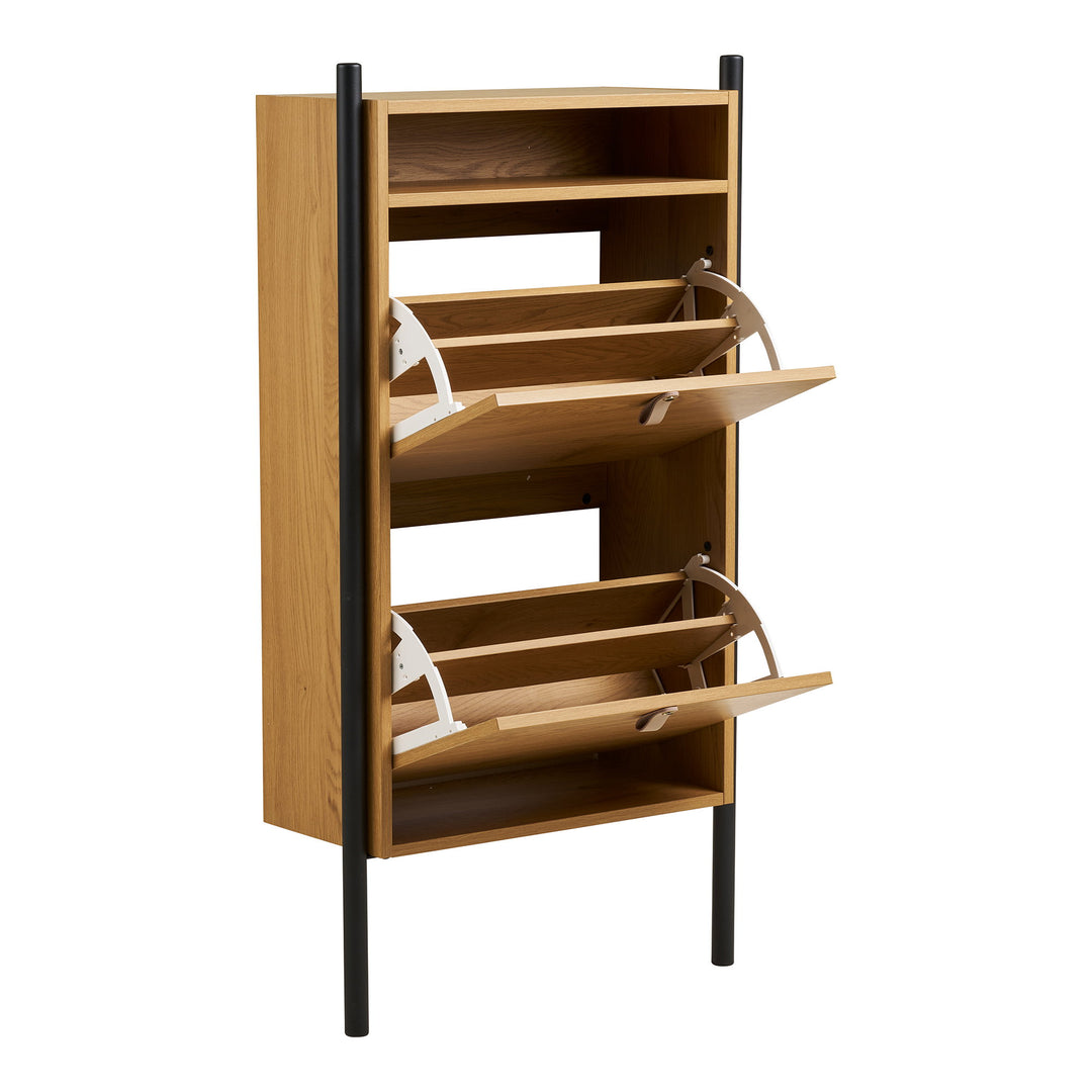 House Nordic Barco skoskåp 62×26×118 cm – ek-look