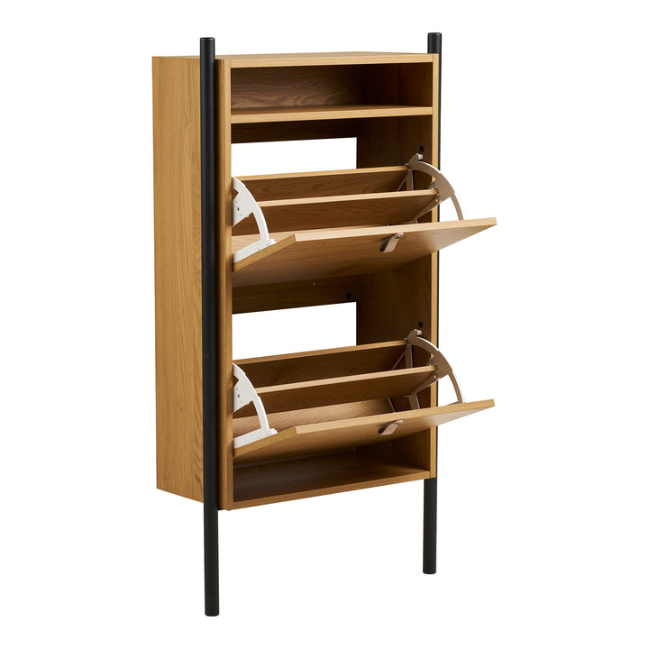 House Nordic Barco skoskåp 62×26×118 cm – ek-look