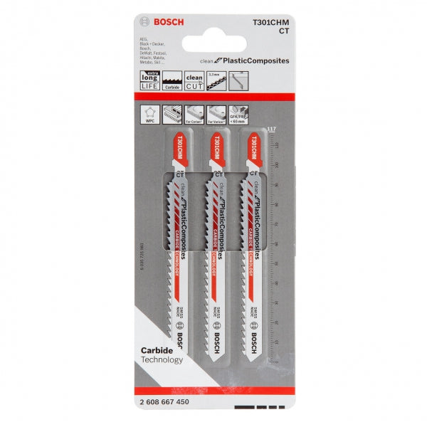Bosch Sticksågsbladssats 117mm 3-pack